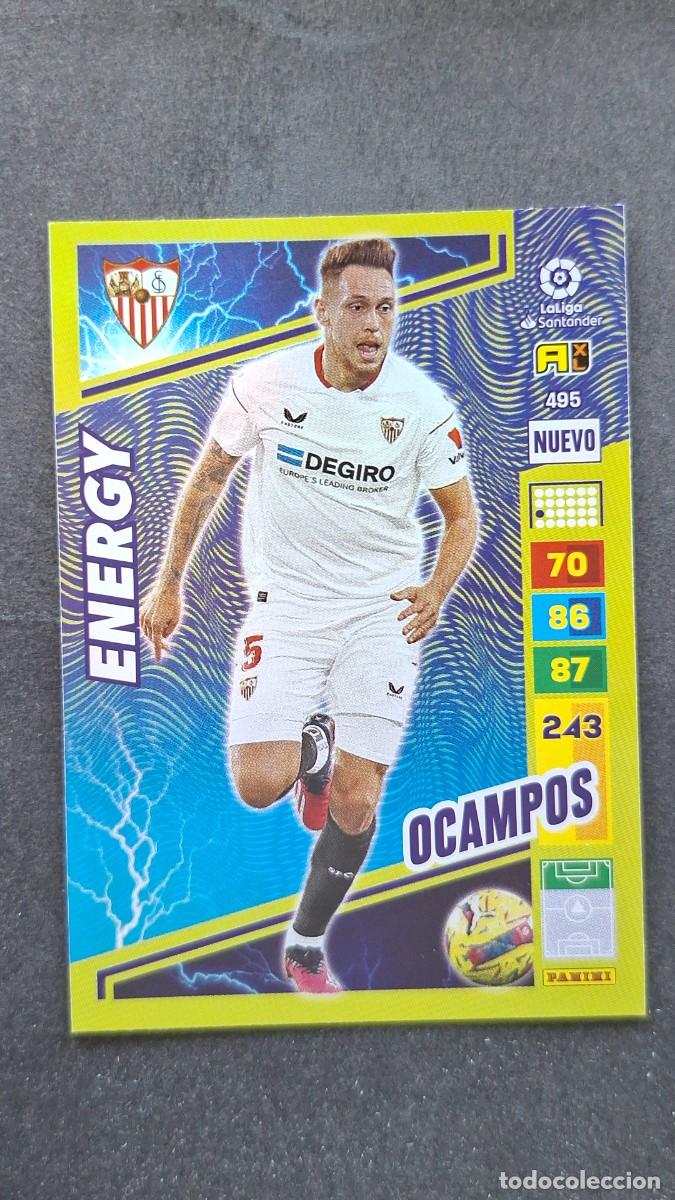Cromos de F&uacute;tbol: L1 OCAMPOS SEVILLA F. C. 495 NUEVO ENERGY ADRENALYN XL LIGA 2022/2023 22 23 PANINI