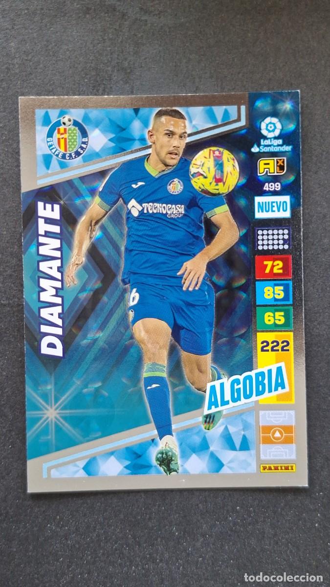 Cromos de F&uacute;tbol: L1 ALGOBIA GETAFE C. F. 499 NUEVO DIAMANTE ADRENALYN XL LIGA 2022/2023 22 23 PANINI