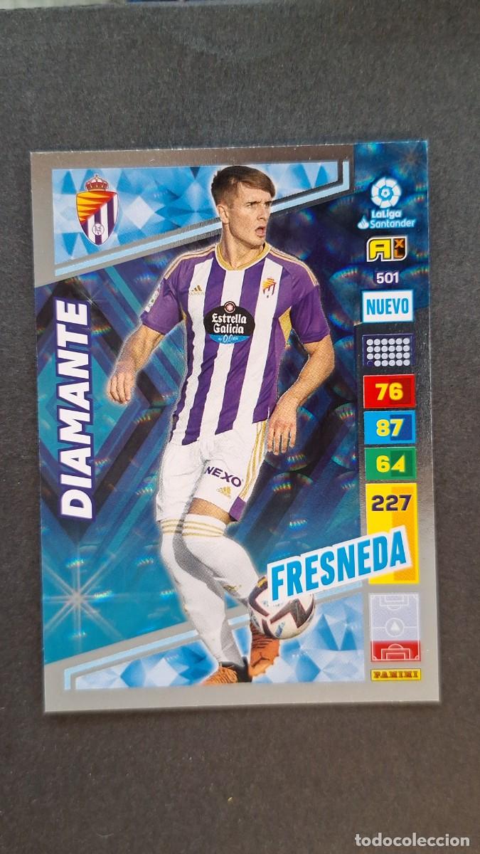 Cromos de F&uacute;tbol: L1 FRESNEDA REAL VALLADOLID 501 NUEVO DIAMANTE ADRENALYN XL LIGA 2022/2023 22 23 PANINI
