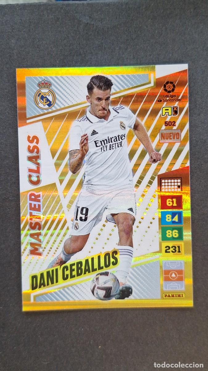 Cromos de F&uacute;tbol: L1 DANI CEBALLOS REAL MADRID 502 NUEVO MASTER CLASS ADRENALYN XL LIGA 2022/2023 22 23 PANINI