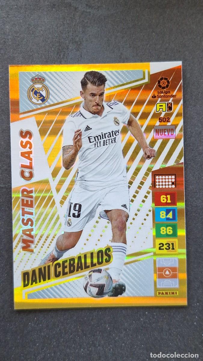 Cromos de F&uacute;tbol: L1 DANI CEBALLOS REAL MADRID 502 NUEVO MASTER CLASS ADRENALYN XL LIGA 2022/2023 22 23 PANINI