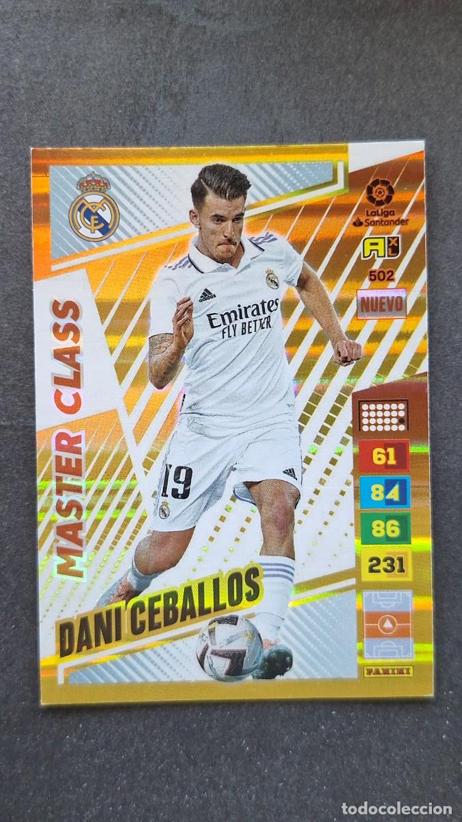 Cromos de F&uacute;tbol: L1 DANI CEBALLOS REAL MADRID 502 NUEVO MASTER CLASS ADRENALYN XL LIGA 2022/2023 22 23 PANINI