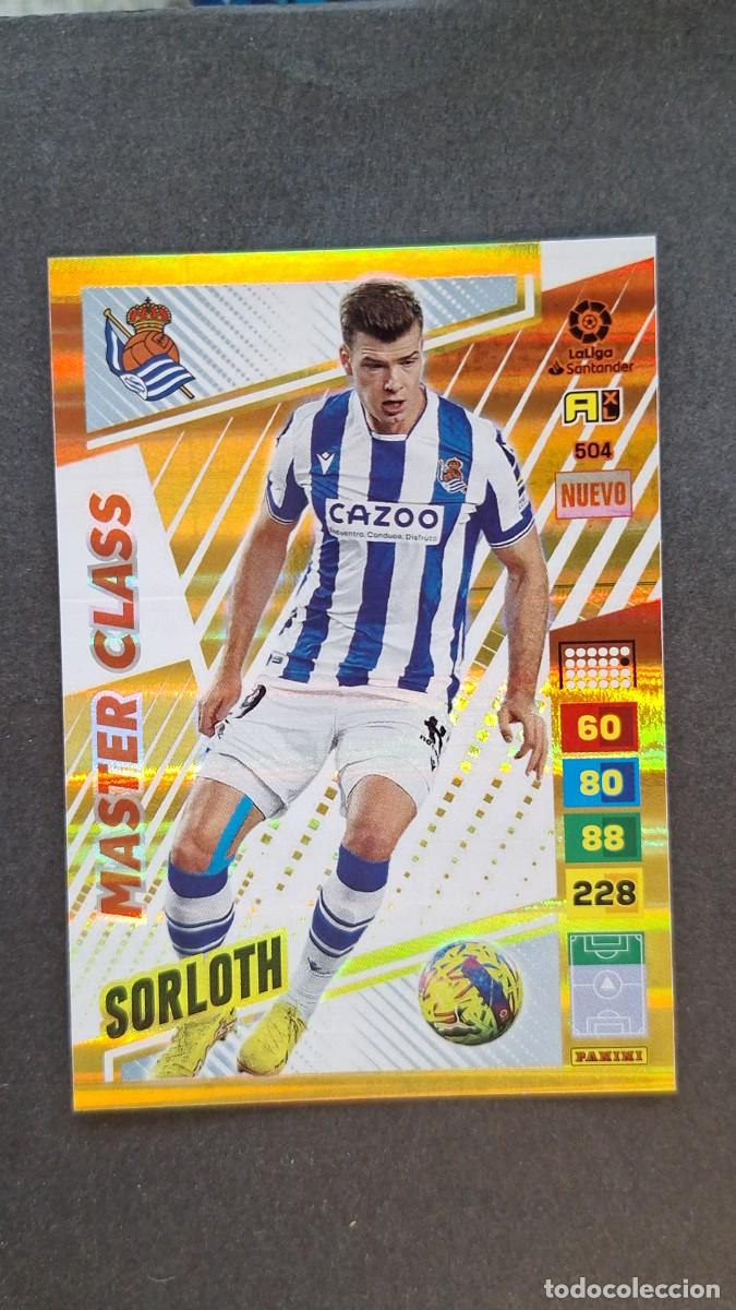 Cromos de F&uacute;tbol: L1 SORLOTH REAL SOCIEDAD 504 NUEVO MASTER CLASS ADRENALYN XL LIGA 2022/2023 22 23 PANINI