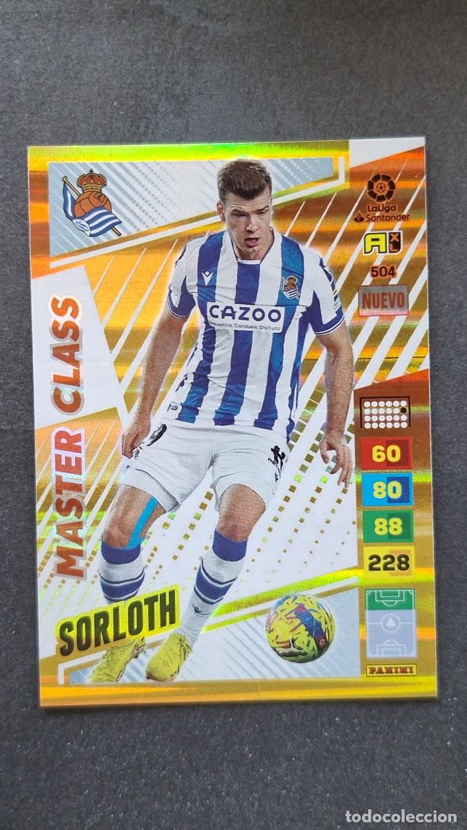 Cromos de F&uacute;tbol: L1 SORLOTH REAL SOCIEDAD 504 NUEVO MASTER CLASS ADRENALYN XL LIGA 2022/2023 22 23 PANINI