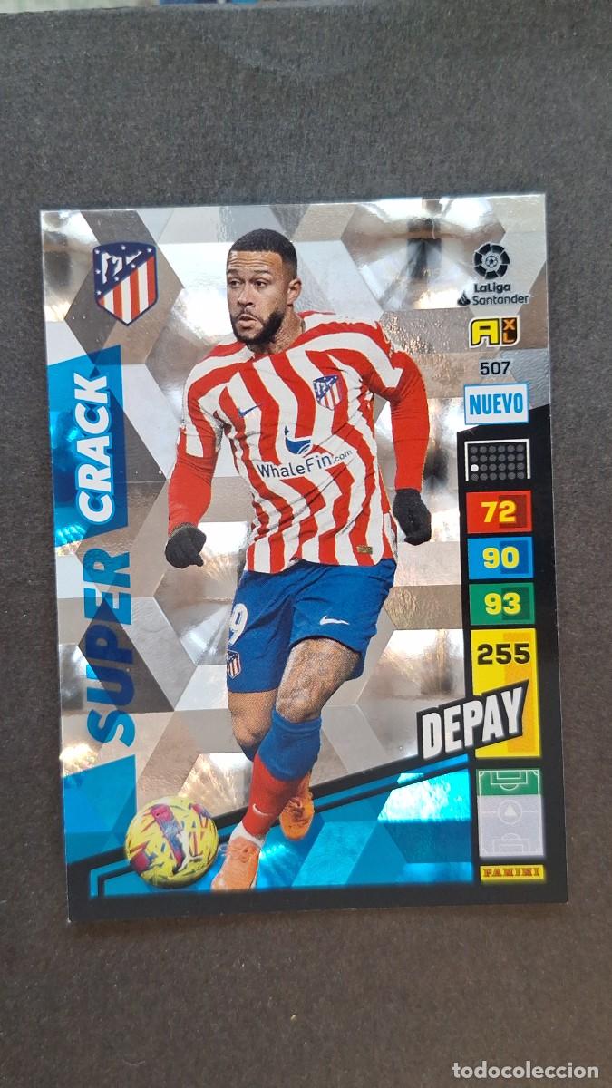 Cromos de F&uacute;tbol: L1 DEPAY ATLETICO DE MADRID 507 NUEVO SUPER CRACK ADRENALYN XL LIGA 2022/2023 22 23 PANINI