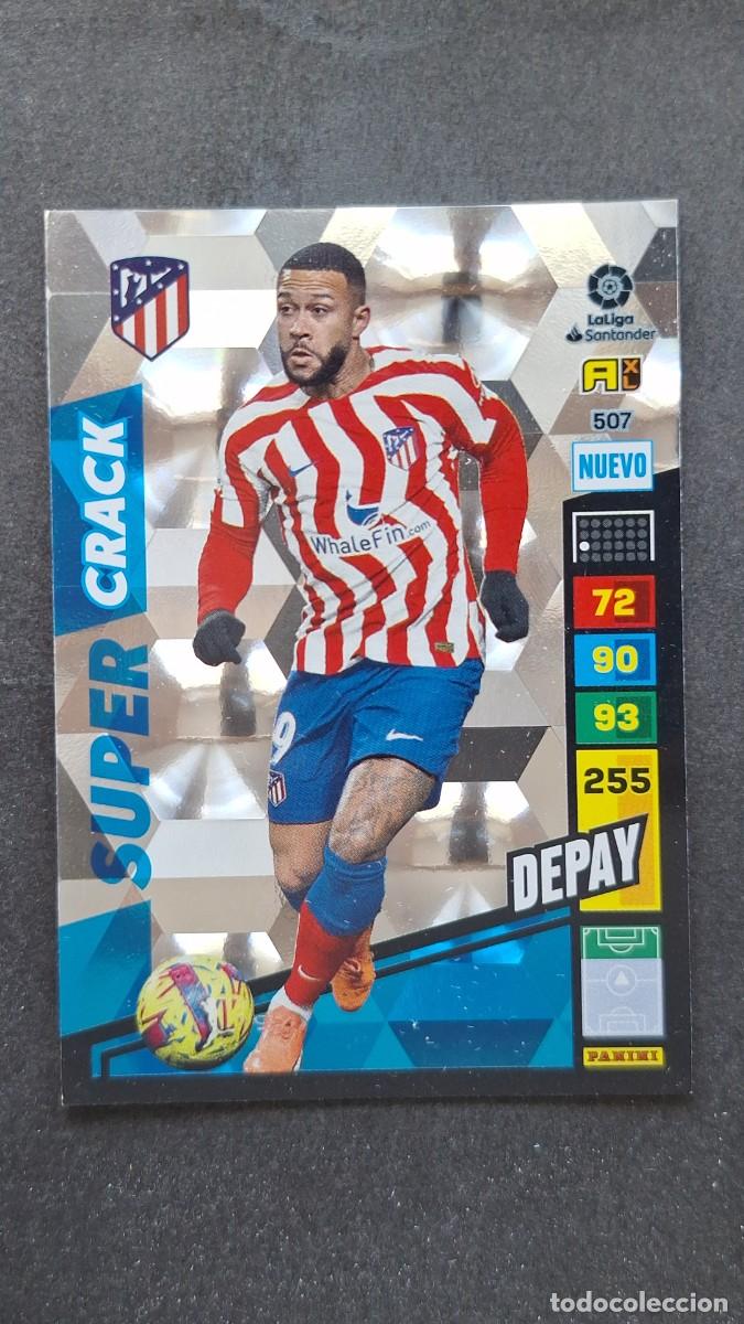 Cromos de F&uacute;tbol: L1 DEPAY ATLETICO DE MADRID 507 NUEVO SUPER CRACK ADRENALYN XL LIGA 2022/2023 22 23 PANINI