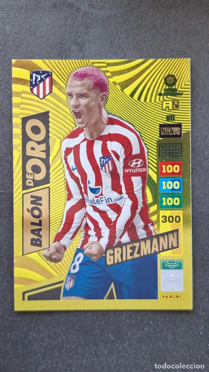 Cromos de F&uacute;tbol: L1 GRIEZMANN ATLETICO DE MADRID 511 NUEVO BALON DE ORO ADRENALYN XL LIGA 2022/2023 22 23 PANINI