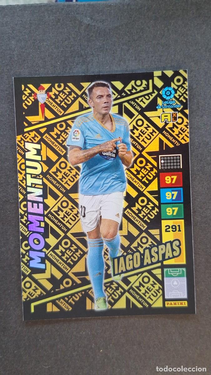 Cromos de F&uacute;tbol: L1 IAGO ASPAS CELTA DE VIGO MOMENTUM ADRENALYN XL LIGA 2022/2023 22 23 PANINI