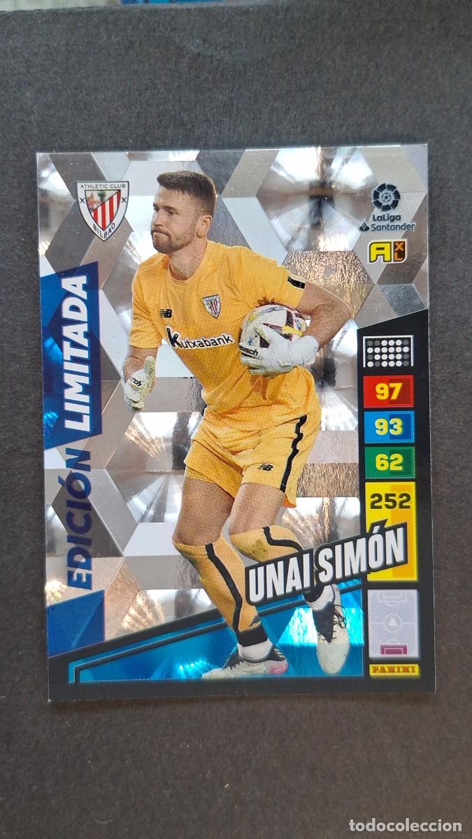 Cromos de F&uacute;tbol: L1 UNAI SIMON ATHLETIC CLUB DE BILBAO EDICION LIMITADA ADRENALYN XL LIGA 2022/2023 22 23 PANINI