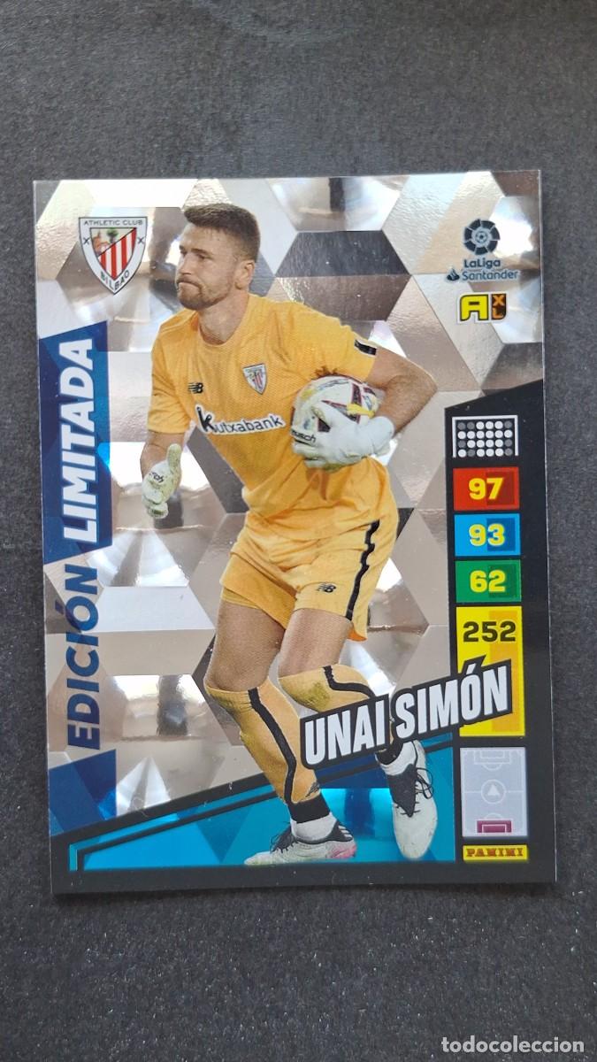 Cromos de F&uacute;tbol: L1 UNAI SIMON ATHLETIC CLUB DE BILBAO EDICION LIMITADA ADRENALYN XL LIGA 2022/2023 22 23 PANINI