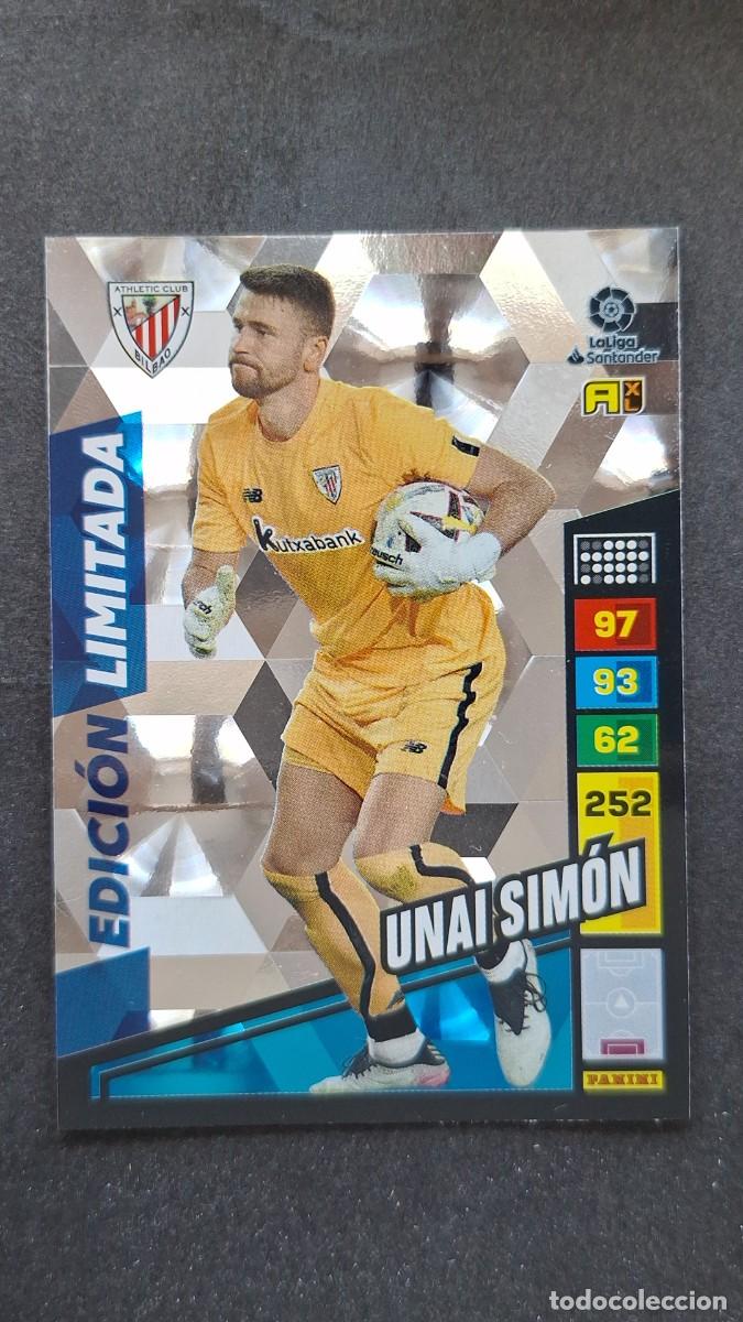 Cromos de F&uacute;tbol: L1 UNAI SIMON ATHLETIC CLUB DE BILBAO EDICION LIMITADA ADRENALYN XL LIGA 2022/2023 22 23 PANINI