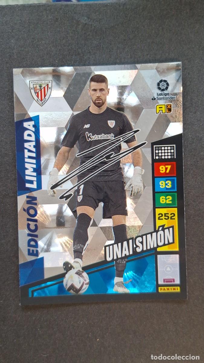 Cromos de F&uacute;tbol: L1 UNAI SIMON ATHLETIC DE BILBAO EDICION LIMITADA FIRMADA ADRENALYN XL LIGA 2022/2023 22 23 PANINI