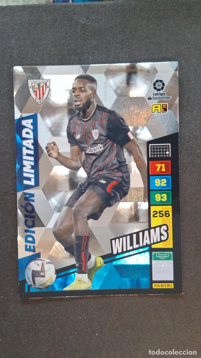 Cromos de F&uacute;tbol: L1 WILLIAMS ATHLETIC DE BILBAO EDICION LIMITADA ADRENALYN XL LIGA 2022/2023 22 23 PANINI