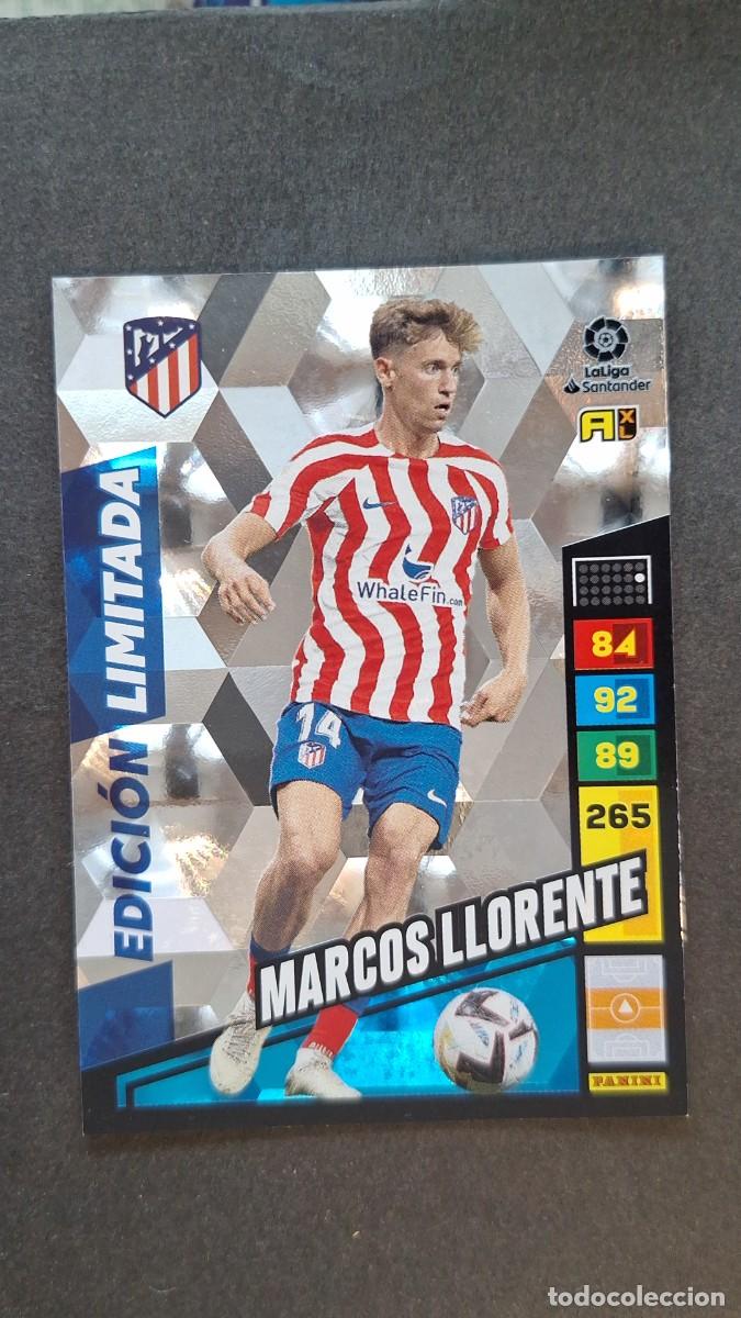 Cromos de F&uacute;tbol: L1 MARCOS LLORENTE ATLETICO DE MADRID EDICION LIMITADA ADRENALYN XL LIGA 2022/2023 22 23 PANINI