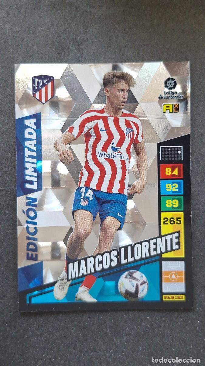 Cromos de F&uacute;tbol: L1 MARCOS LLORENTE ATLETICO DE MADRID EDICION LIMITADA ADRENALYN XL LIGA 2022/2023 22 23 PANINI