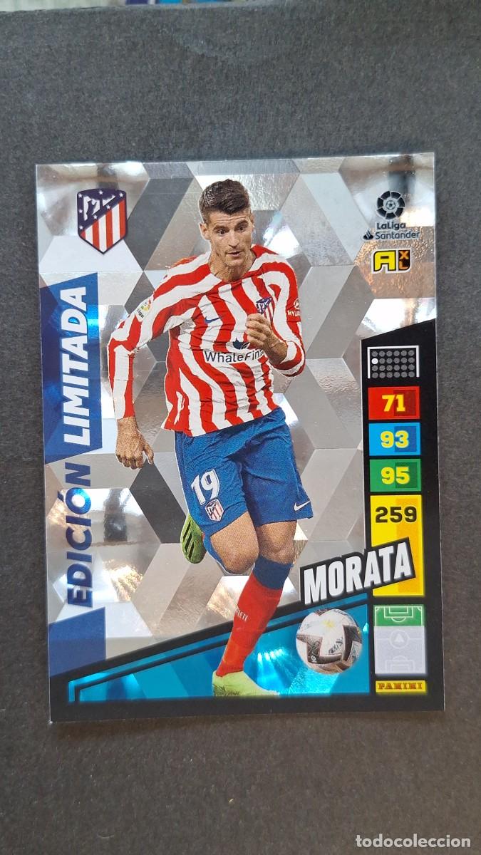 Cromos de F&uacute;tbol: L1 MORATA ATLETICO DE MADRID EDICION LIMITADA ADRENALYN XL LIGA 2022/2023 22 23 PANINI