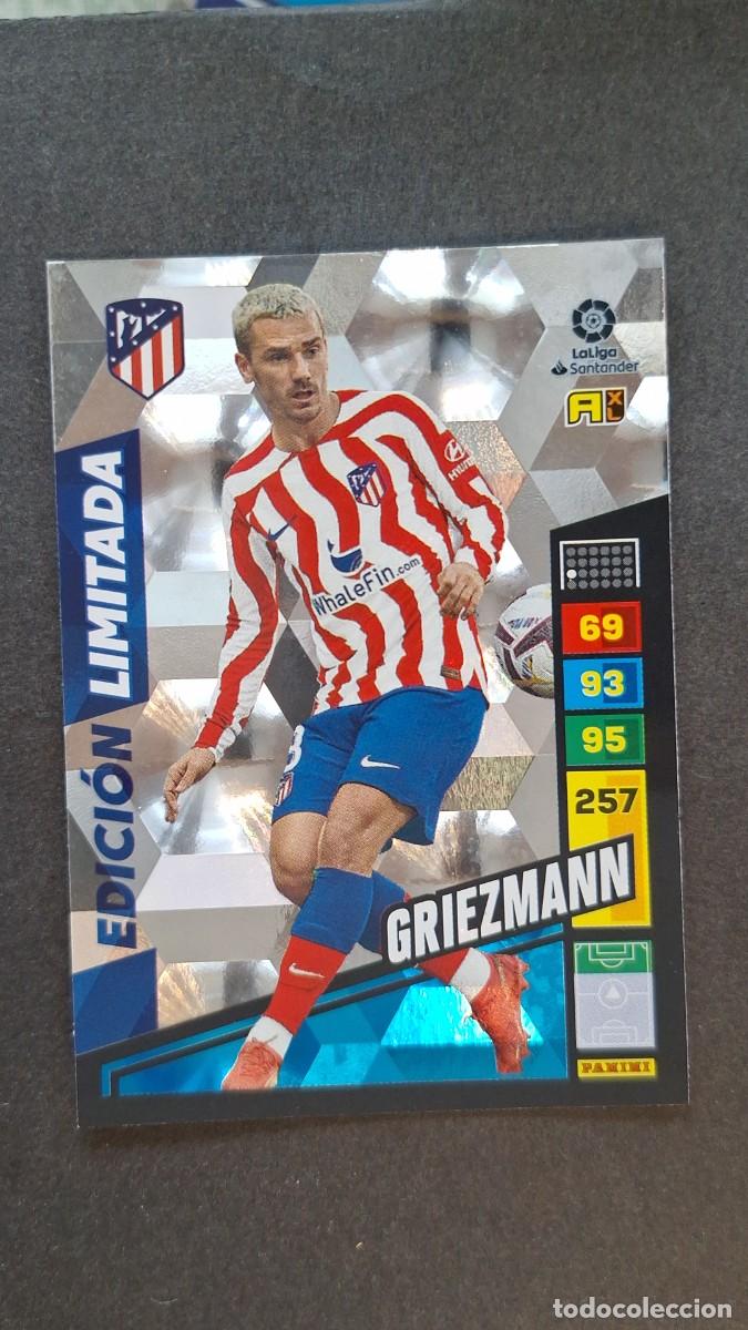 Cromos de F&uacute;tbol: L1 GRIEZMANN ATLETICO DE MADRID EDICION LIMITADA ADRENALYN XL LIGA 2022/2023 22 23 PANINI