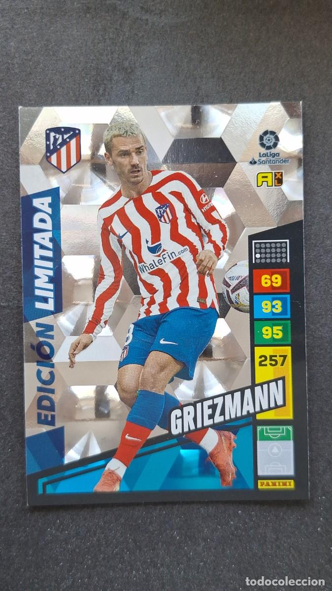 Cromos de F&uacute;tbol: L1 GRIEZMANN ATLETICO DE MADRID EDICION LIMITADA ADRENALYN XL LIGA 2022/2023 22 23 PANINI