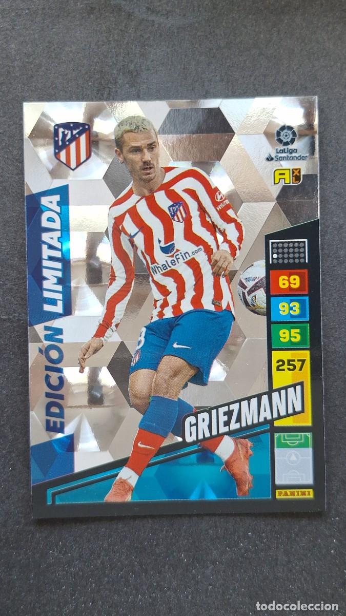 Cromos de F&uacute;tbol: L1 GRIEZMANN ATLETICO DE MADRID EDICION LIMITADA ADRENALYN XL LIGA 2022/2023 22 23 PANINI