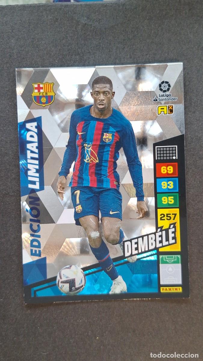 Cromos de F&uacute;tbol: L1 DEMBELE F. C. BARCELONA EDICION LIMITADA ADRENALYN XL LIGA 2022/2023 22 23 PANINI