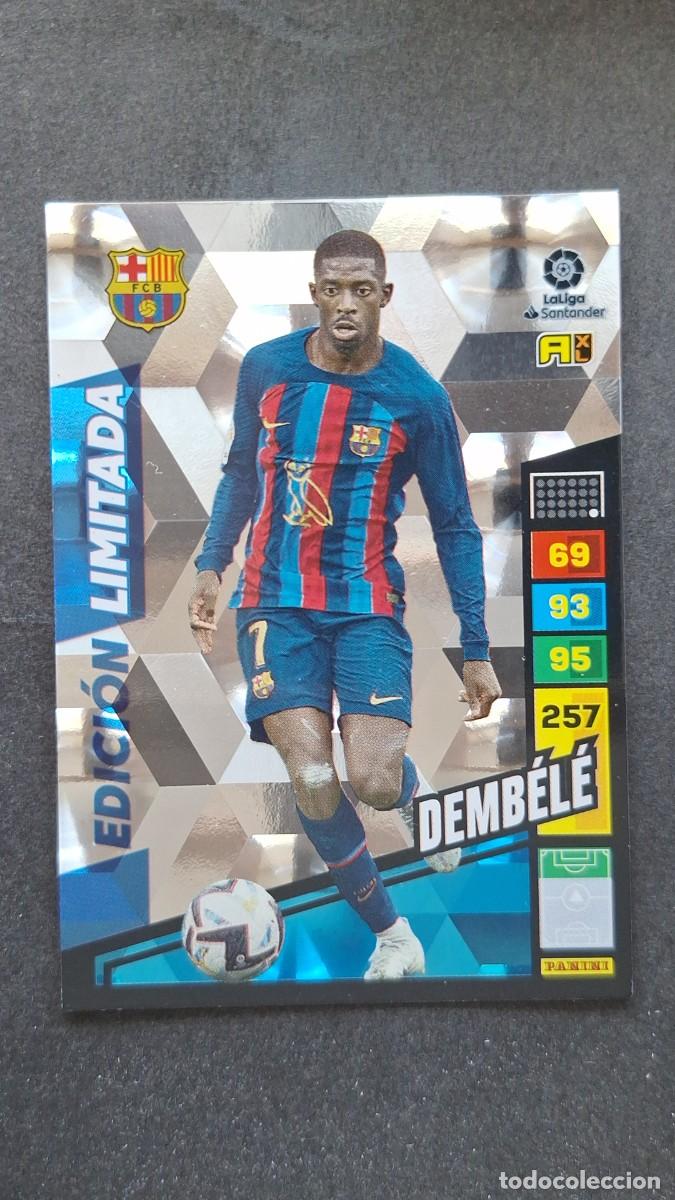 Cromos de F&uacute;tbol: L1 DEMBELE F. C. BARCELONA EDICION LIMITADA ADRENALYN XL LIGA 2022/2023 22 23 PANINI