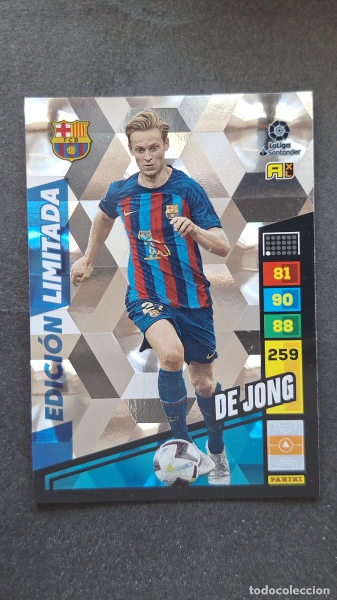 Cromos de F&uacute;tbol: L1 DE JONG F. C. BARCELONA EDICION LIMITADA ADRENALYN XL LIGA 2022/2023 22 23 PANINI
