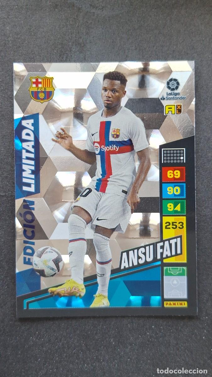 Cromos de F&uacute;tbol: L1 ANSU FATI F. C. BARCELONA EDICION LIMITADA ADRENALYN XL LIGA 2022/2023 22 23 PANINI