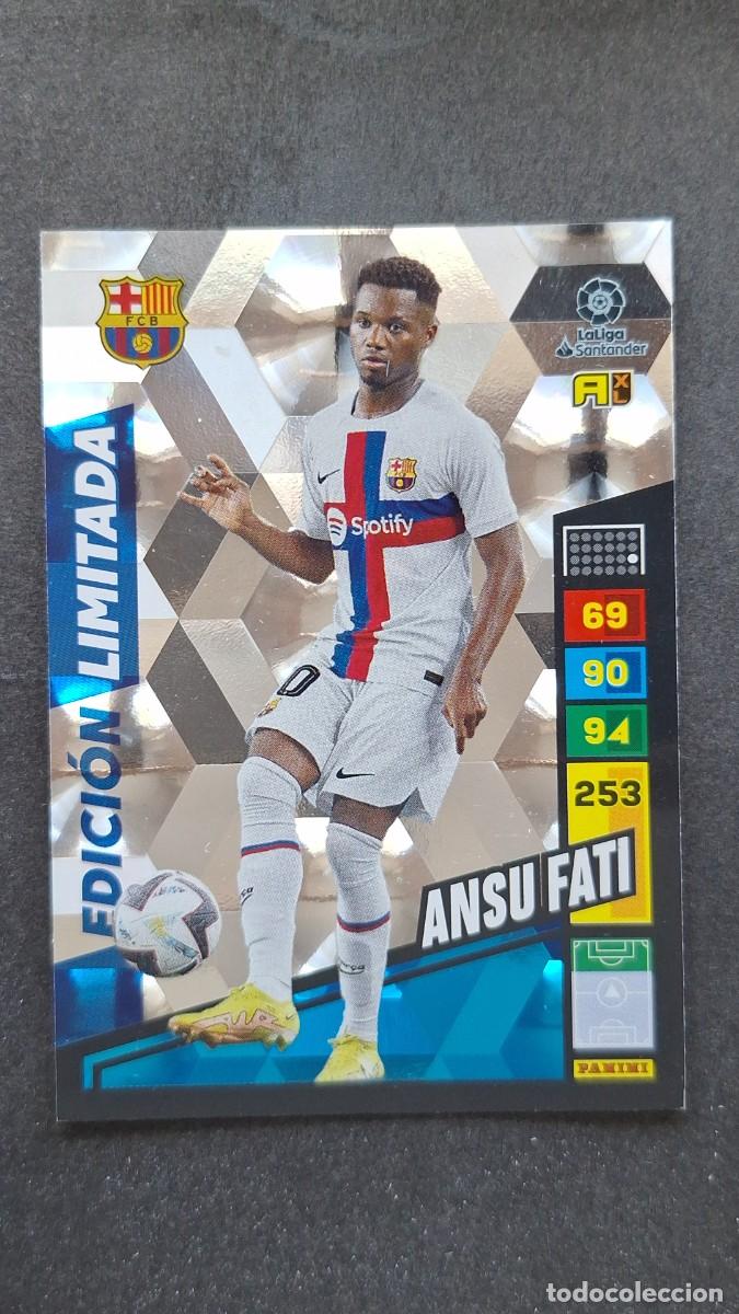Cromos de F&uacute;tbol: L1 ANSU FATI F. C. BARCELONA EDICION LIMITADA ADRENALYN XL LIGA 2022/2023 22 23 PANINI