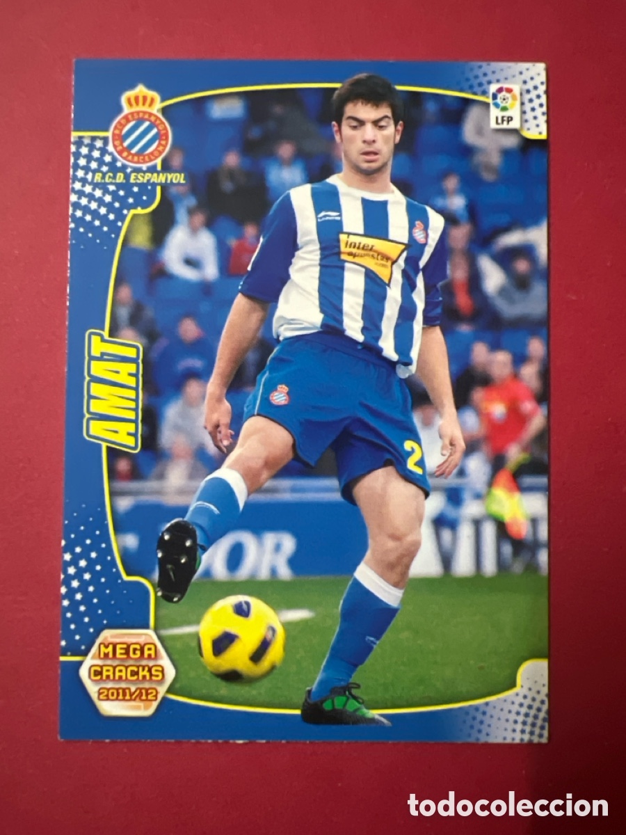 Cromos de F&uacute;tbol: A1102. AMAT 79 (ESPANYOL) PANINI MEGACRACKS 2011-2012 11 12 CROMO CARTA