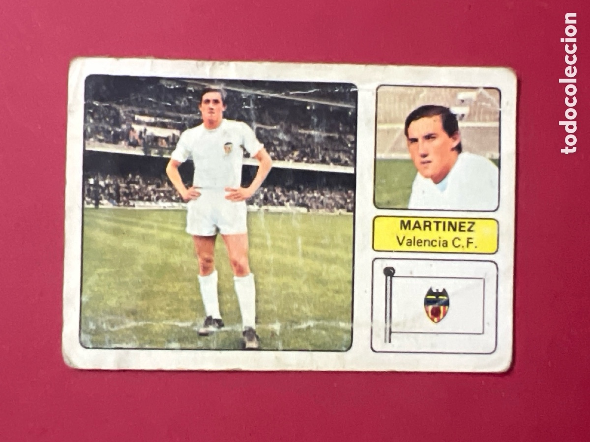 Cromos de F&uacute;tbol: A1100. CROMO DE F&Uacute;TBOL EDITORIAL FHER JESUS MARTINEZ VALENCIA 73 74 1973 1974