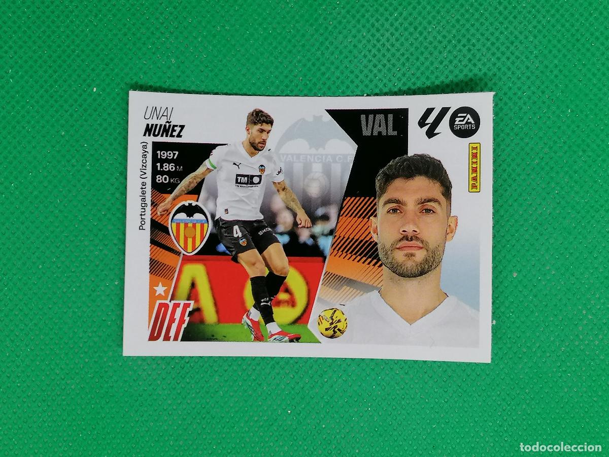 Cromos de F&uacute;tbol: 34 UNAI NU&Ntilde;EZ VALENCIA MERCADO INVIERNO ⚽ PANINI LIGA ESTE 25 26 2025 2026 ⚽