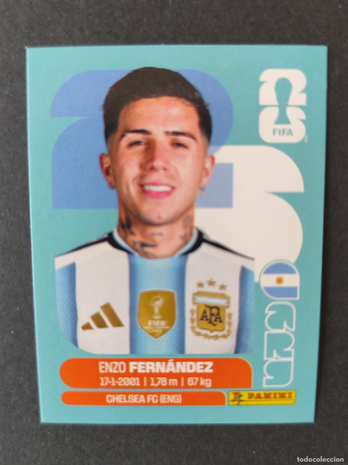 Football Stickers: ARG8 ENZO FERN&Aacute;NDEZ 8 ARGENTINA MUNDIAL FIFA WORLD CUP 2026 STICKER PANINI SIN PEGAR