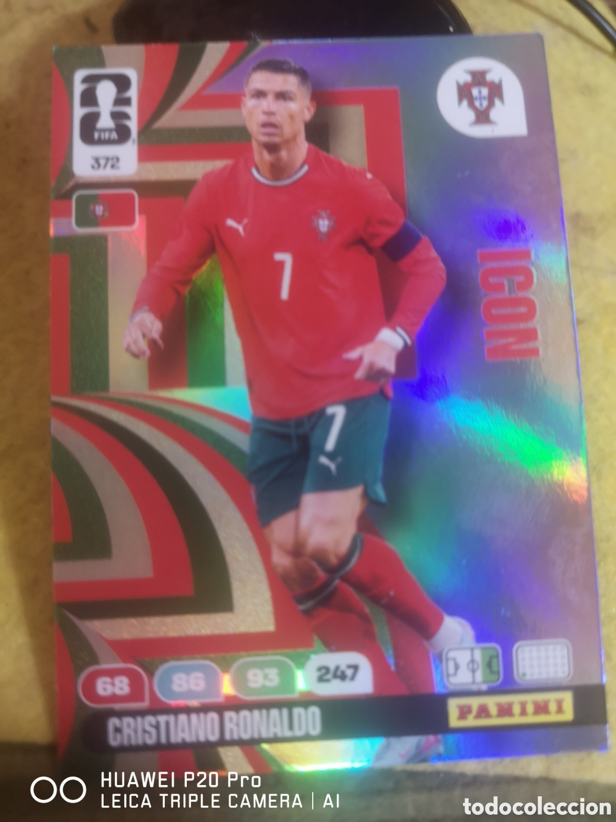 Cromos de F&uacute;tbol: ADRENALYN FIFA WORLD CUP 2026 ICON CRISTIANO RONALDO 372 PORTUGAL