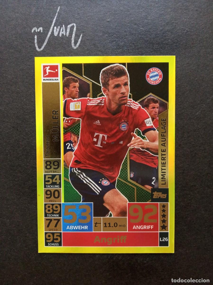 Cromos de Futebol: LIMITED EDITION MULLER BAYER MUNICH ALEMANIA ⚽ TOPPS &reg; MATCH ATTAX BUNDESLIGA 2018 2019 18 19 NUEVO