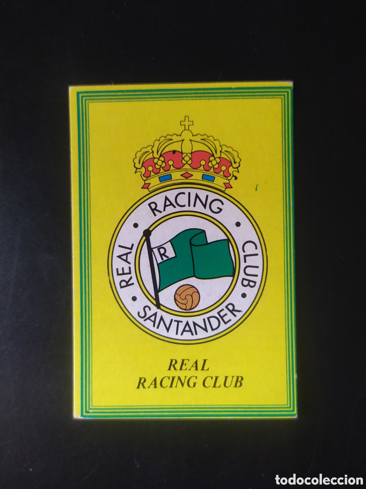 Cromos de F&uacute;tbol: Super futbol 85 editorial Rollan escudo Racing Santander sin pegar