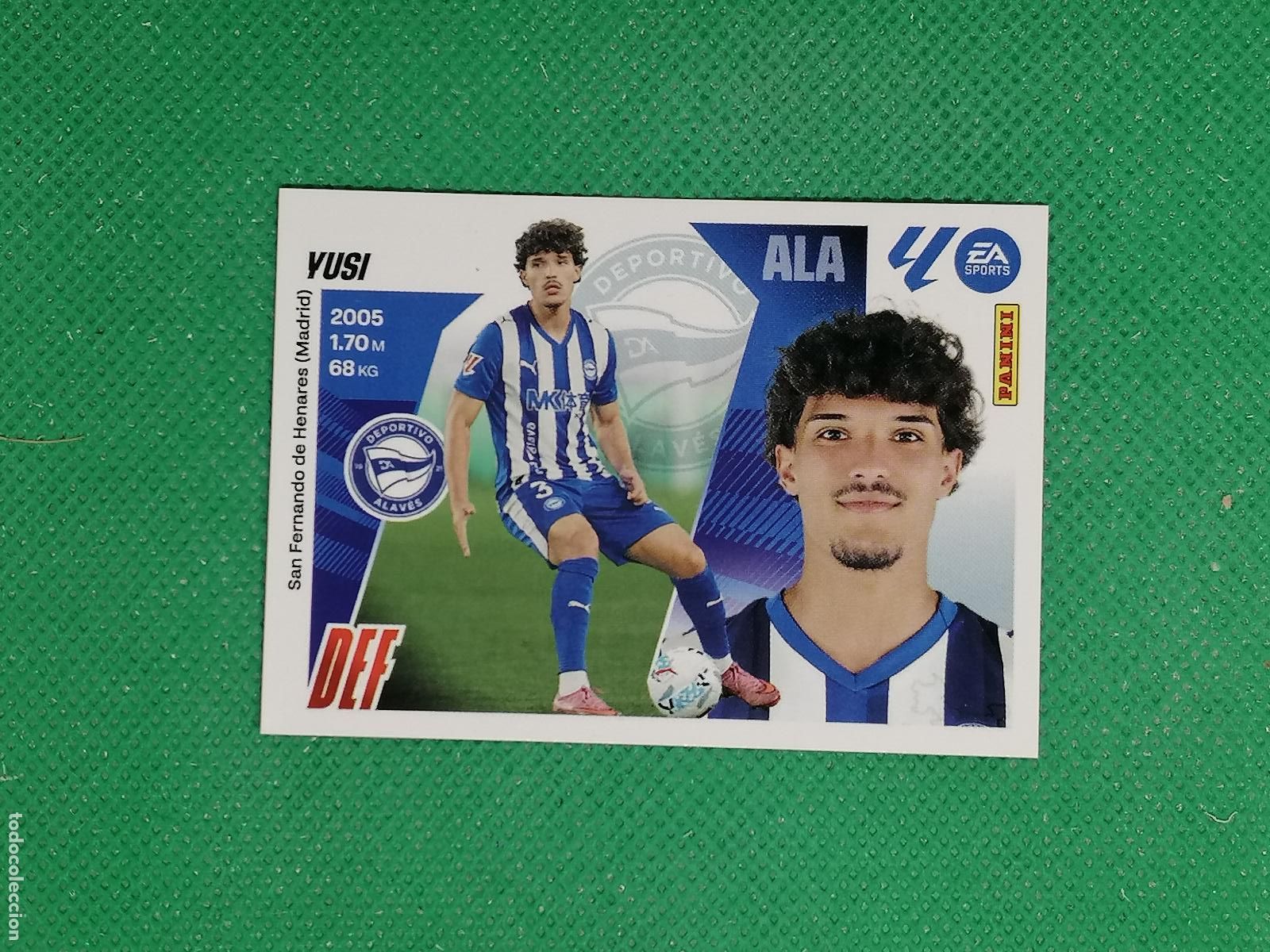 Cromos de F&uacute;tbol: 6 BIS 6BIS YUSI ALAVES ⚽ PANINI LIGA ESTE 25 26 2025 2026 ⚽