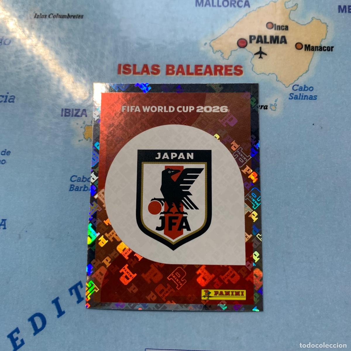 Cromos de F&uacute;tbol: Jap&oacute;n n&uacute;mero 1 cromo panini Mundial Fifa World Cup 2026