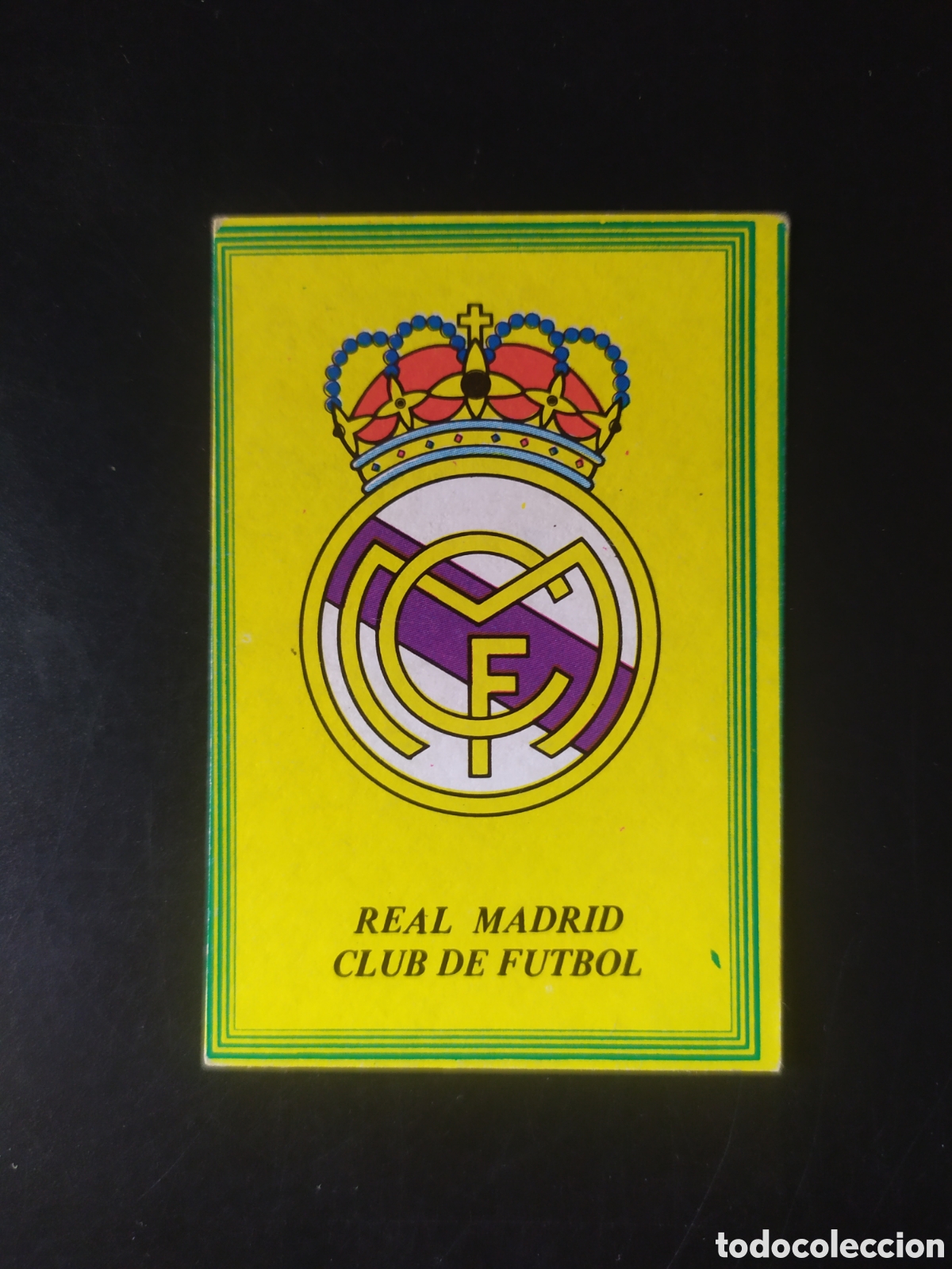 Football Stickers: Super futbol 85 editorial Rollan escudo Real Madrid sin pegar