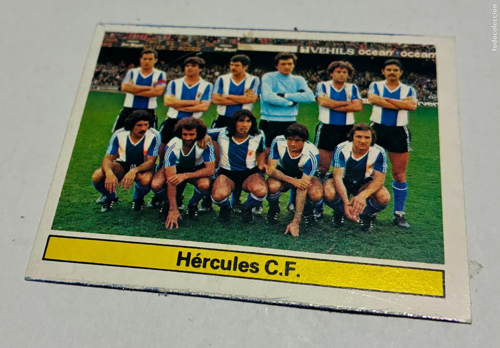 Cromos de F&uacute;tbol: CROMO ALINEACION HERCULES ESTE 81-82
