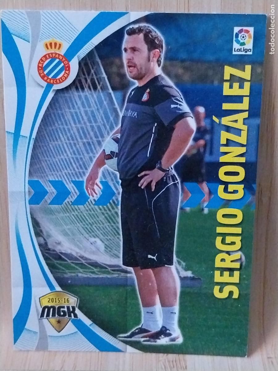 Cromos de F&uacute;tbol: SERGIO GONZALEZ R C D ESPA&Ntilde;OL PANINI MGK MEGAKRAKS 2015 15 16 CROMO 191 ORIGINAL TRADING CARD