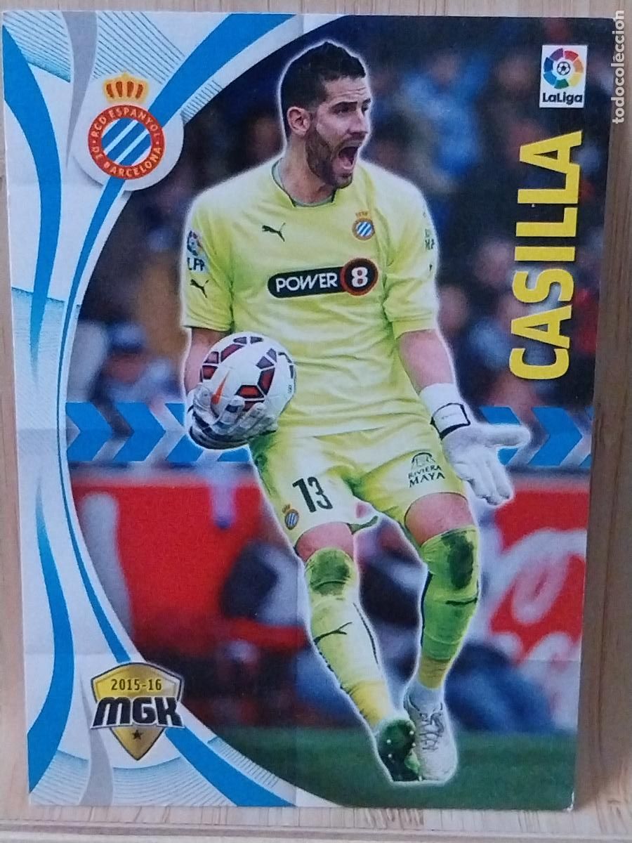 Cromos de F&uacute;tbol: CASILLA R C D ESPA&Ntilde;OL PANINI MGK MEGAKRAKS 2015 15 16 CROMO 192 ORIGINAL TRADING CARD