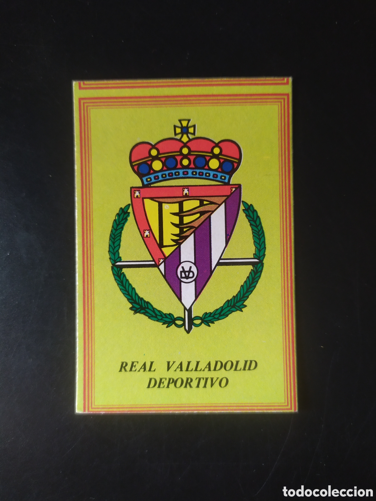 Cromos de F&uacute;tbol: Super futbol 84 editorial Rollan escudo Valladolid sin pegar