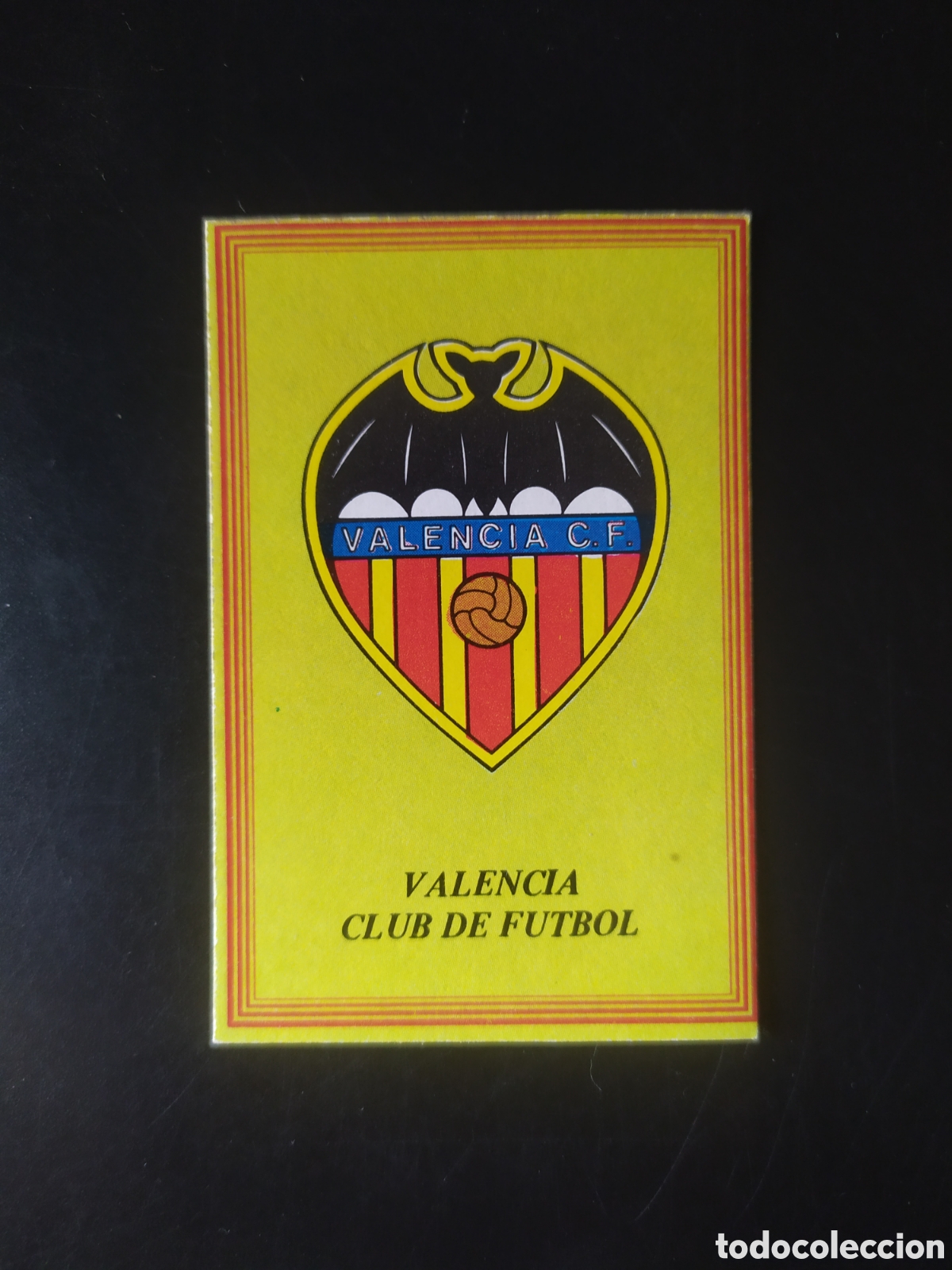 Cromos de F&uacute;tbol: Super futbol 84 editorial Rollan escudo Valencia sin pegar