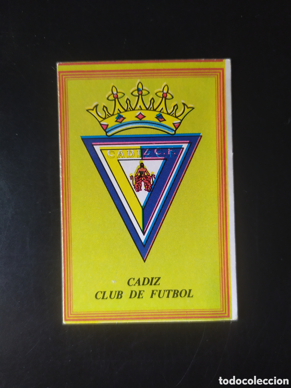 Cromos de F&uacute;tbol: Super futbol 84 editorial Rollan escudo C&aacute;diz sin pegar