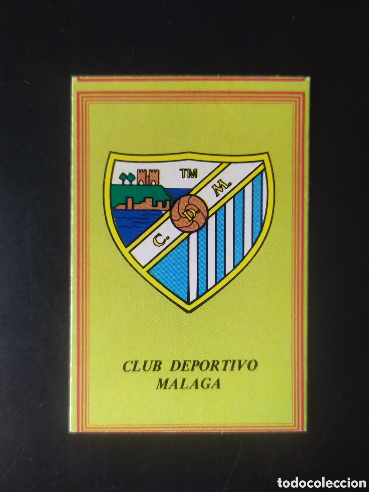 Cromos de F&uacute;tbol: Super futbol 84 editorial Rollan escudo Malaga sin pegar