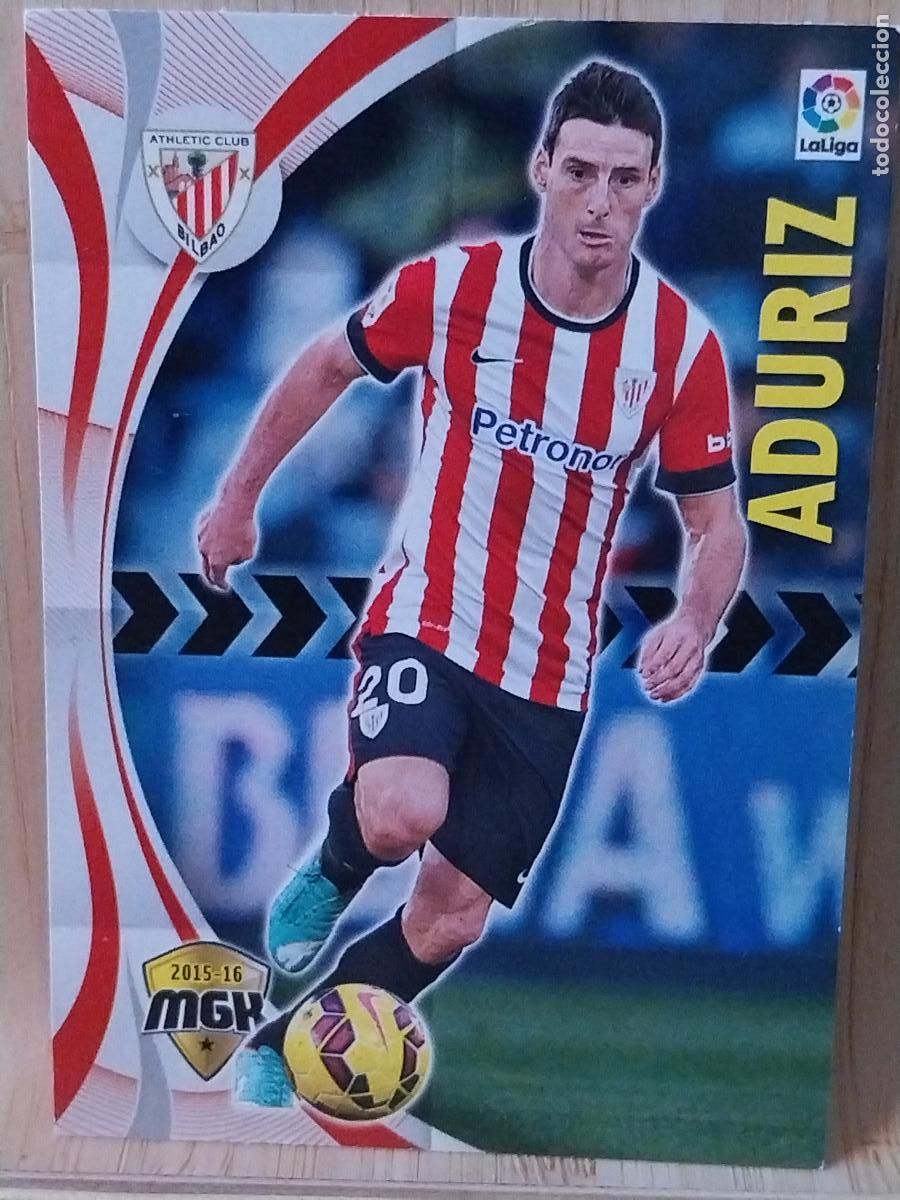 Cromos de F&uacute;tbol: ADURIZ ATHLETIC BILBAO PANINI MGK MEGAKRAKS 2015 15 16 CROMO 19 ORIGINAL TRADING CARD