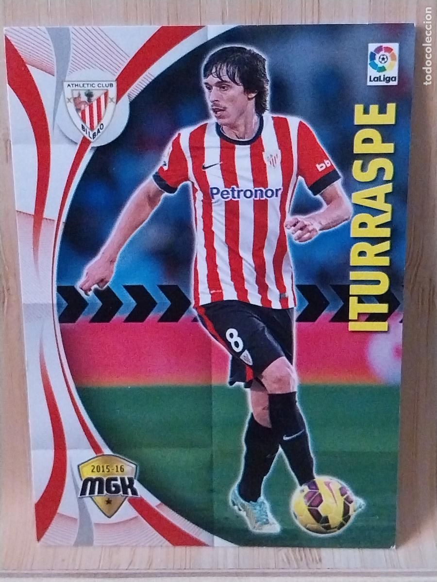 Cromos de F&uacute;tbol: ITURRASPE ATHLETIC BILBAO PANINI MGK MEGAKRAKS 2015 15 16 CROMO 13 ORIGINAL TRADING CARD