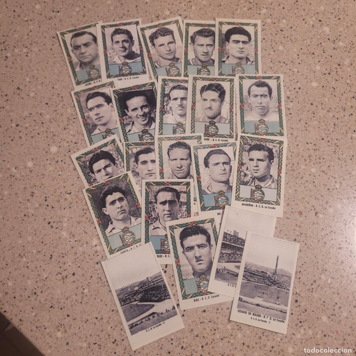 Cartes &agrave; collectionner de Football: CROMOS DEL DEPORTIVO DE LA CORU&Ntilde;A EQUIPO COMPLETO COLECCION RUIZ ROMERO 1953