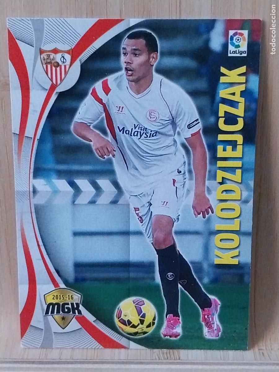 Cartes &agrave; collectionner de Football: KOLODZIEJCZAK SEVILLA F C PANINI MGK MEGAKRAKS 2015 15 16 CROMO 441 * ORIGINAL TRADING CARD