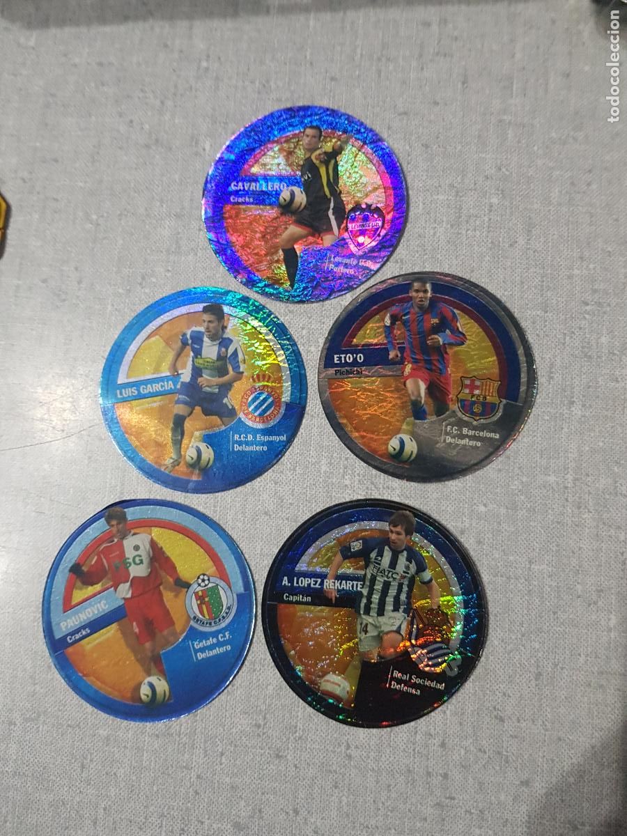 Cartes &agrave; collectionner de Football: CINCO CROMOS DE FUTBOL